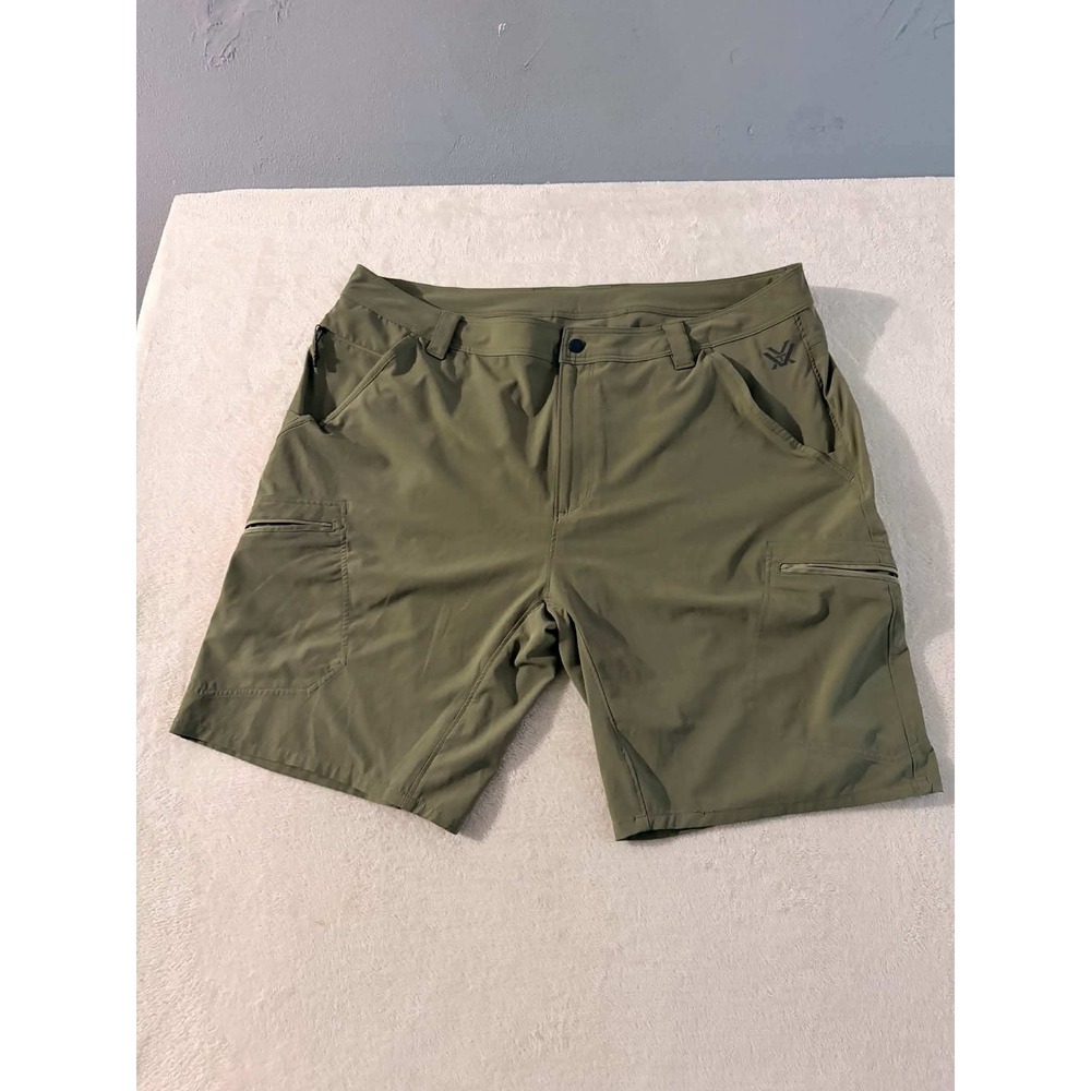 Vortex Mens 40 Green Shorts Outdoor Hiking Tactical Cargo Utility Pockets